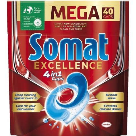 Somat excellence 4w1 kapsułki do zmywarki 40 szt - Lombard 66