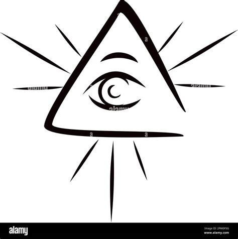 All Seeing Eye Mystic Symbol Stock Vector Image And Art Alamy