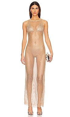 Camila Coelho Bahia Maxi Dress In Nude REVOLVE