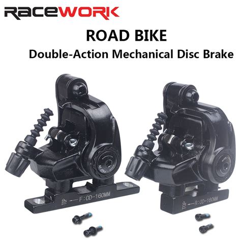 Racework Road Bike Caliper Line Pull Mechanical Disc Brake Flat Mount