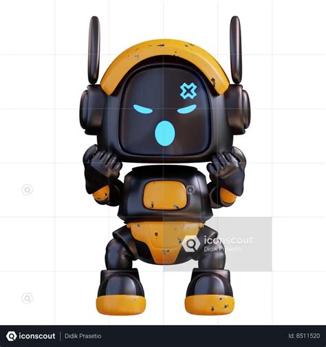 Robot Is Very Angry 3d Illustration Free Download Science