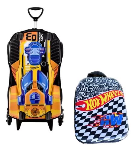 Kit Mochila Rodinhas E Lancheira Hot Wheels Dune A Soa Mercadolivre