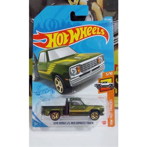 Hot Wheels 1978 Dodge LI L Red Express Truck Shopee Brasil