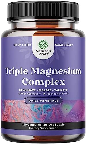 Amazon Natural Rhythm Triple Calm Magnesium 150 Mg 120 Capsules