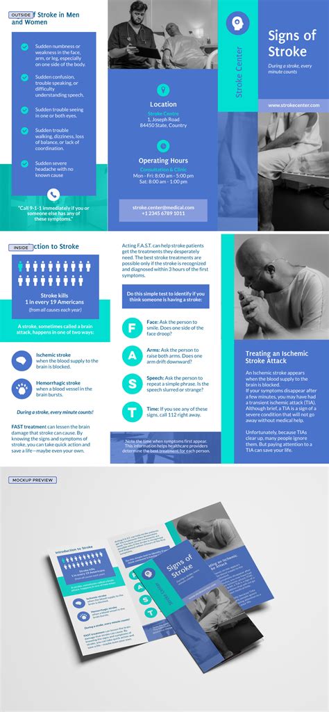 Mental Health Trifold Brochure | Free brochure template - Piktochart