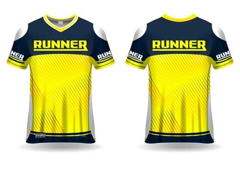 Premium Vector T Shirt Sport Template For Running Jersey Sport