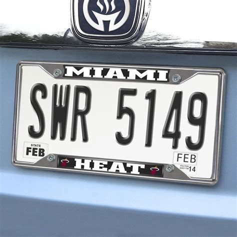 FANMATS Miami Heat License Plate Frame