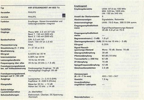 Philips AH 603 | hifi-wiki.com