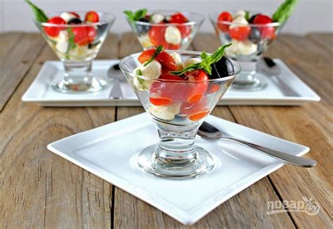 Порционный салат - пошаговый рецепт с фото на Повар.ру