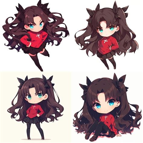 Premium Vector Rin Tohsaka