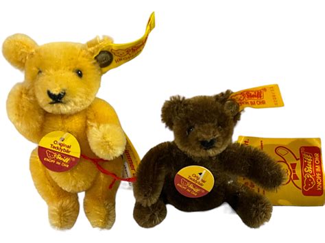 lot  miniature steiff original mohair teddy bears