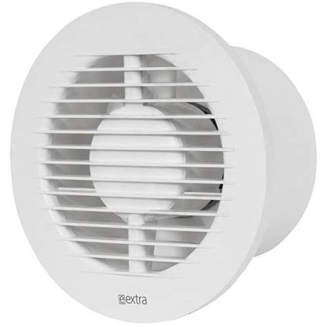 Badkamer Ventilator Rond Mm Wit Met Timer En Vochtsensor