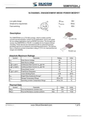 Ssm T H Mosfet Datasheet Pdf Equivalent Cross Reference Search