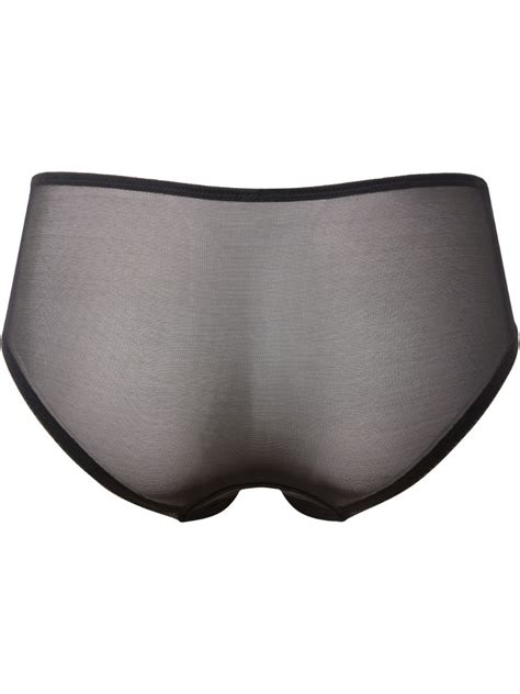 Encore Lace Short Black Nude Lingerie Gossard