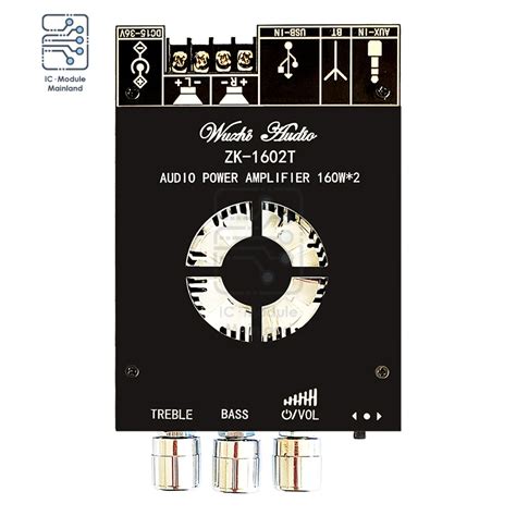 M Dulo Amplificador De Potencia Digital Tda E Bluetooth Dc V Zk