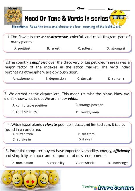 Tone Examples, Definition and Worksheets | KidsKonnect - Worksheets Library