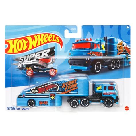 Hot Wheels City Stuntin Semi kisautó szállító kamion szett JátékNet hu
