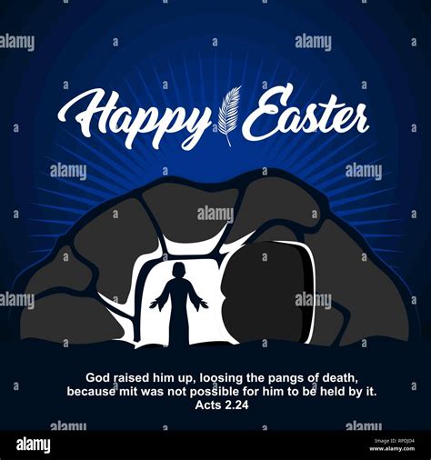 Easter illustration. Jesus Christ is risen Stock Vector Image & Art - Alamy