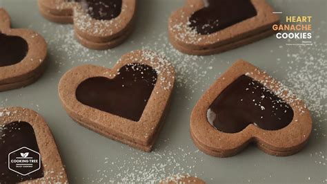 하트 초콜릿 가나슈 샌드 쿠키 만들기 Heart Chocolate Ganache Sandwich Cookies Recipe