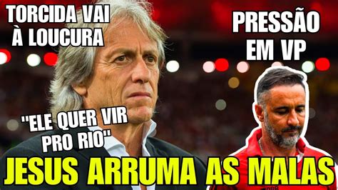 JORGE JESUS JÁ TEM DATA MARCADA PARA VIR AO BRASIL NOTÍCIAS DO FLAMENGO