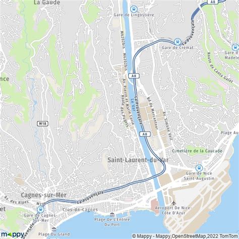 Plattegrond Saint Laurent Du Var Kaart Van Saint Laurent Du Var