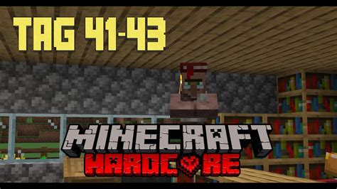 Ich ÜBERLEBE Tage in Minecraft Hardcore Tag YouTube