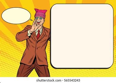Politician Man Pussy Hat Campaigning Stock Vector Royalty Free 565543243 Shutterstock