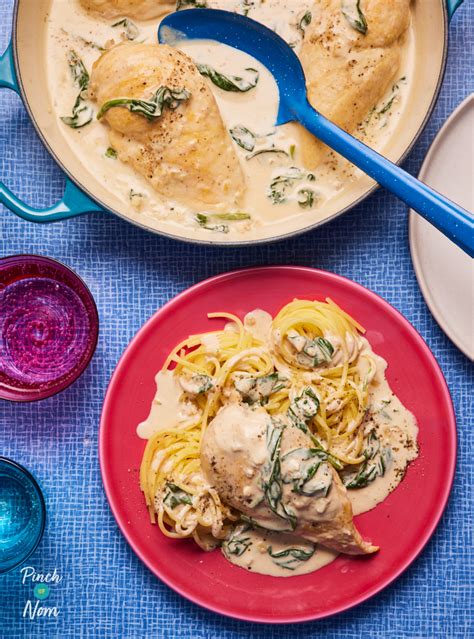 Creamy Spinach And Parmesan Chicken Pinch Of Nom