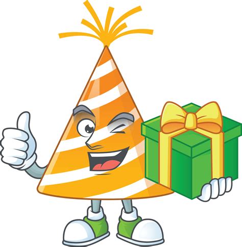 Cartoon Character Of Yellow Party Hat 21619231 Vector Art At Vecteezy