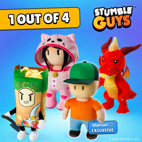 Stumble Guys 8” Plush Buddies 3 Styles To Collect