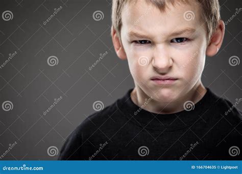 Loads Of Aggression In A Little Boy Stock Image