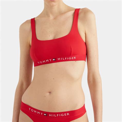 Tommy Jeans Bralette Women S Bikini Top Red UW UW XLG