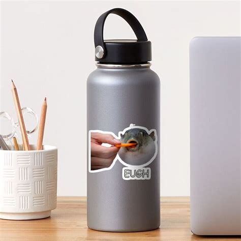 Augh Eugh Puffer Fish Eating Carrot Sticker For Sale By Jobel
