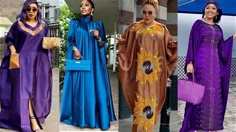 Tr S Belle Longue Robe De Boubou Africaine En Soie Maxi Boubou