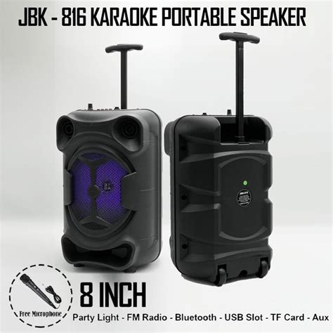 Jual Speaker Bluetooth Spekaer Portable Jbk 816 With Microphone Trolley