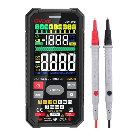 Gvda True RMS 6000 Counts Smart Digital Multimeter For Electrical