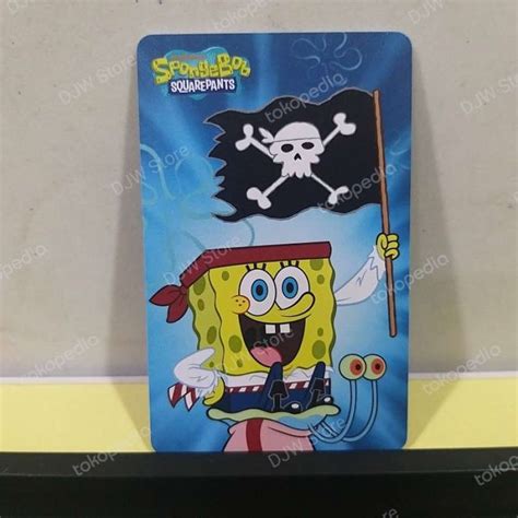 Promo Card Kartu Spongebob Squarepants Flag Pirates Of Bikini Bottom Cpcm Cuci Gudang Diskon