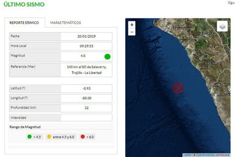 Sismo De Magnitud 4 Se Registra En Trujillo News ANDINA Peru News