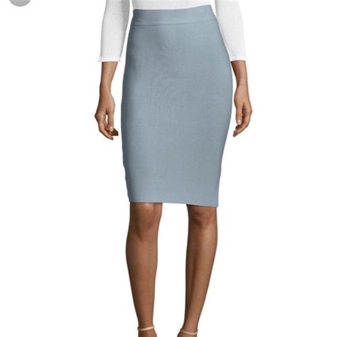 Bcbgmaxazria Skirts Bcbg Maxazria Bandage Light Blue Pencil Skirt