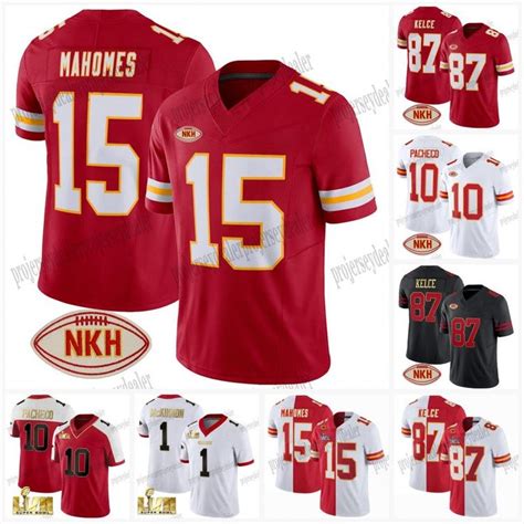 Patrick Mahomes Nkh Patch Football Jersey Kansaes City Travis