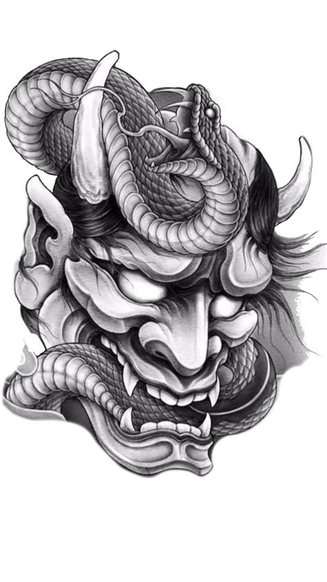 Pin By Dede Desuka On Japan Tattoo Oni Mask Tattoo Japanese Tattoo Designs Mask Tattoo