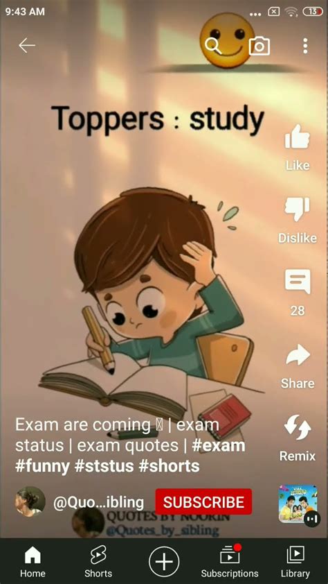 Exam Ki Tension Youtube