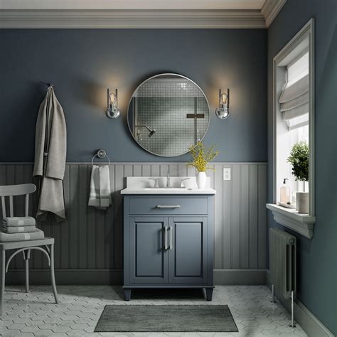 Blue Grey Bathroom Cabinets Rispa