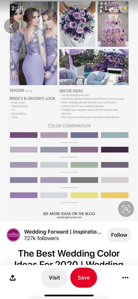 Pin by Janae Young on Wedding color schemes | Wedding color schemes