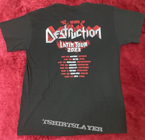 Destruction - 40 Years Latin Tour - 2023 | TShirtSlayer TShirt and BattleJacket Gallery