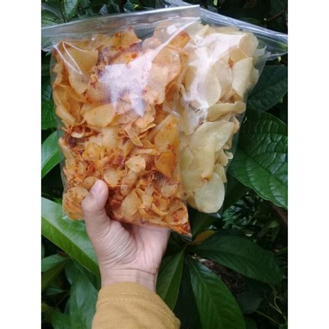 Jual Keripik Talas Original Pedas Cemilan Enak Renyah Gurih Kripik