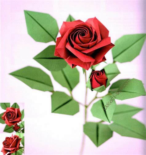 Pentagon Rose Origami Instructions Crafting Papers