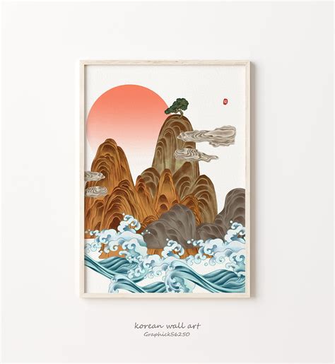 Korean Wall Art Korean Art Print Korean Art Poster Korean Etsy