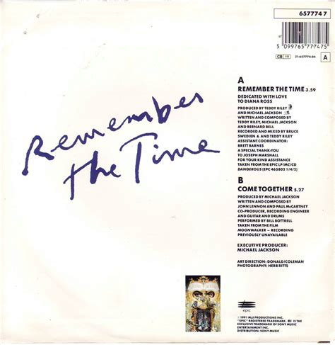 Michael Jackson Remember The Time Album
