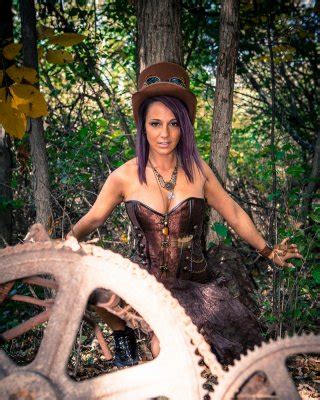 Amateur Cosplay Girl Nikki Sims In Thong Baring Her Firm Boobs In The Forest Porn Pictures XXX